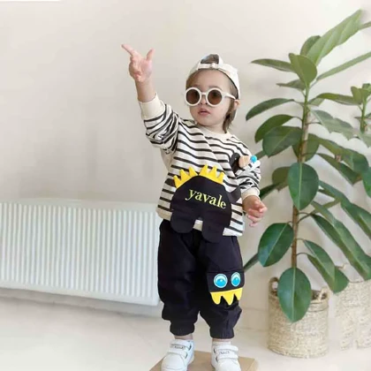 بلوز شلوار دایناسور بچه گانه شیک فانتزی