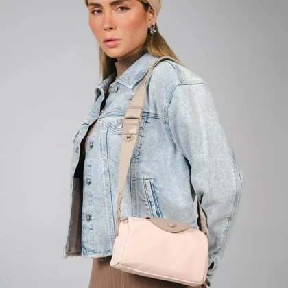 کیف دوشی زنانه چرم مصنوعی بدون دسته دیوید جونز DAVIDJONES