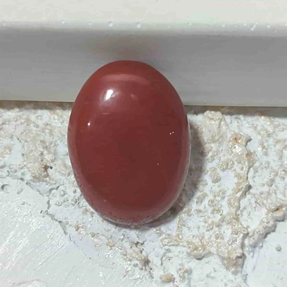 نگین سنگ جاسپر قرمز کد 1