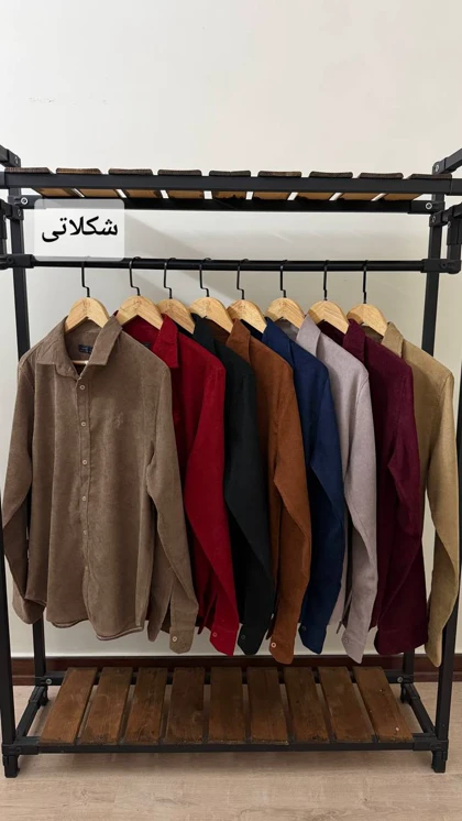 پیراهن مخمل کبریتی 2594