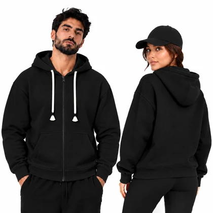 سویشرت اسپرت بیسیک مدل ZRA-5F0659 مشکی
