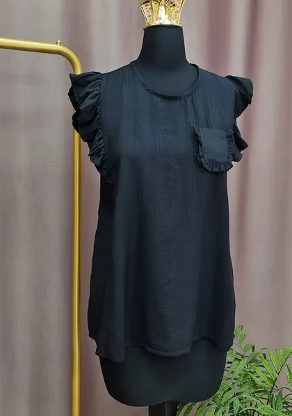 تاپ آستین چین‌دار