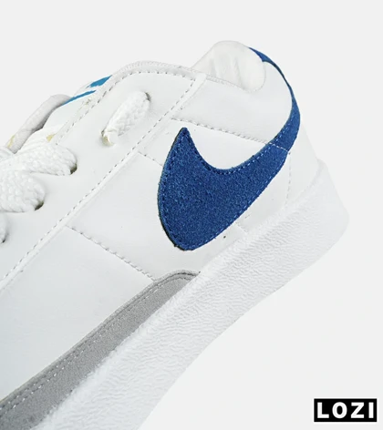 کفش نایک مردانه و زنانه سفید آبی Nike Blazer Low 77 مدل 5798