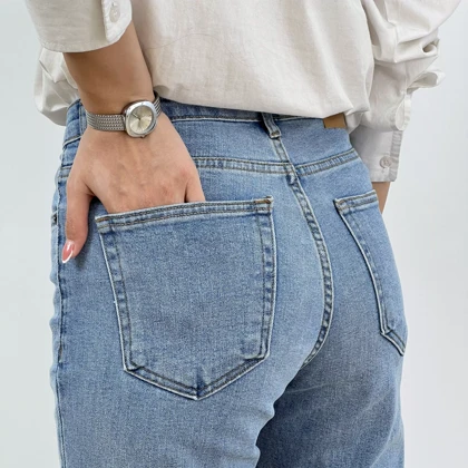 شلوار جین مام فیت 1007493