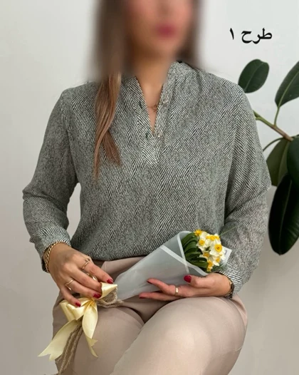 شومیز حریر دو دگمه 2