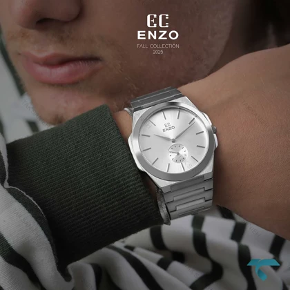 ساعت انزو مردانه EC-600AEG تمام سیلور Enzo-8051-G