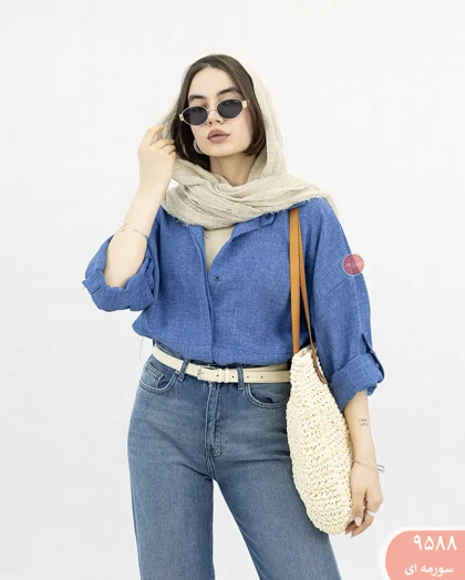 شومیز برش‌دار 9588