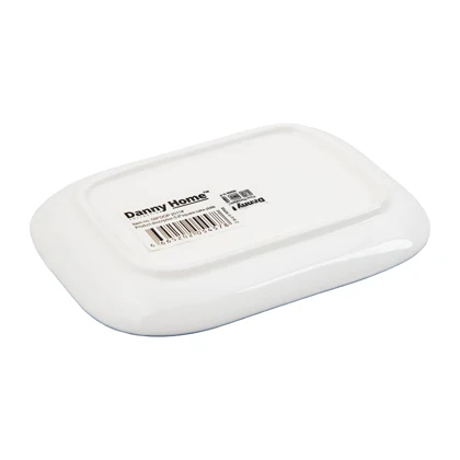 خرما خوری مستطیل بزرگ دنی هوم طرح گل سرمه ای / BA17