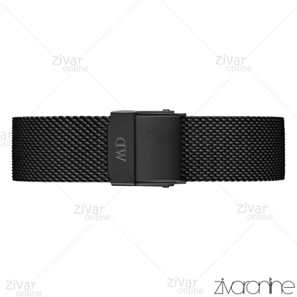 ساعت دنیل ولینگتون زنانه حصیری سیلور مشکی مدیوم 102498