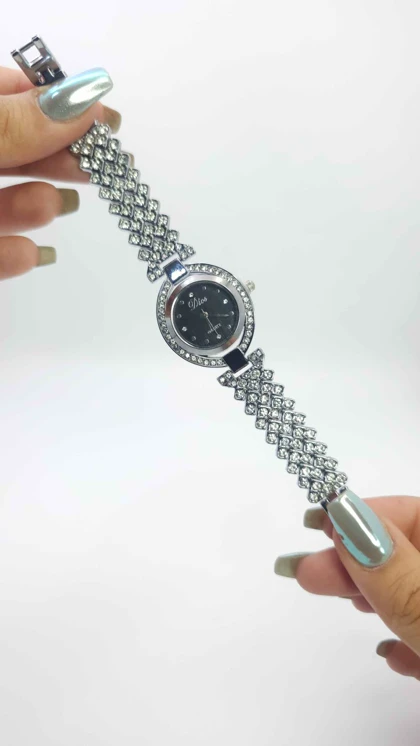 ساعت مچی زنانه مجلسی Dios نگین‌دار با موتور کوارتز