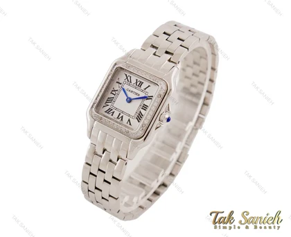 ساعت کارتیه زنانه Panthere مدیوم نگین‌دار Cartier-3801-L