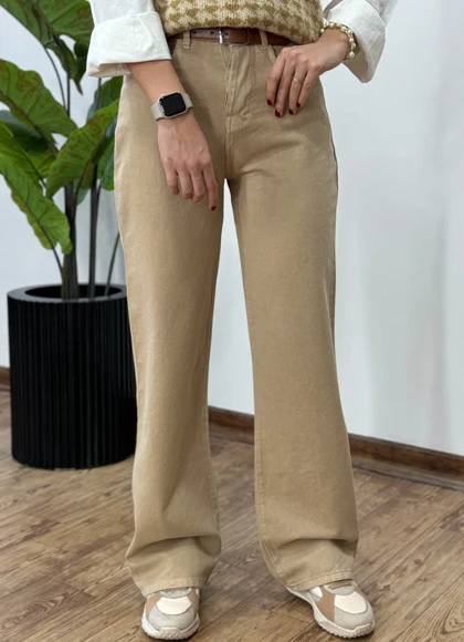 شلوار کتان نیم بگ 3