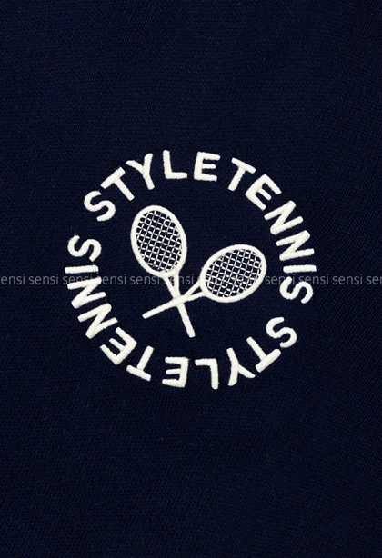 بافت یقه گرد گلدوزی تنیس کد1004903