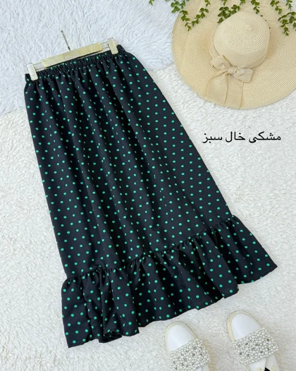 دامن پفکی گل‌دار کد محصول 1070