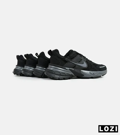 کفش کتانی مردانه و زنانه مشکی خاکستری Nike cushlon مدل 6210