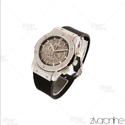 ساعت هابلوت مردانه کلاسیک فیوژن سه موتوره صفحه طوسی اسکلتون 103602