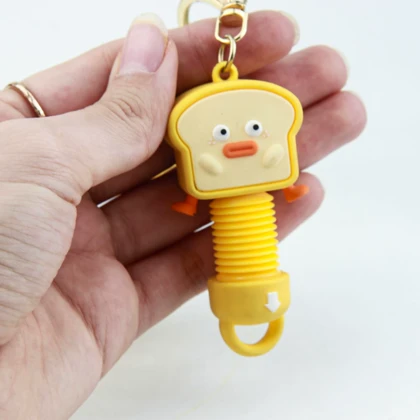 جاکلیدی دخترانه مدل جوجه فنری