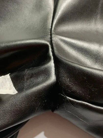 3539 - کت چرم( ایراددار )