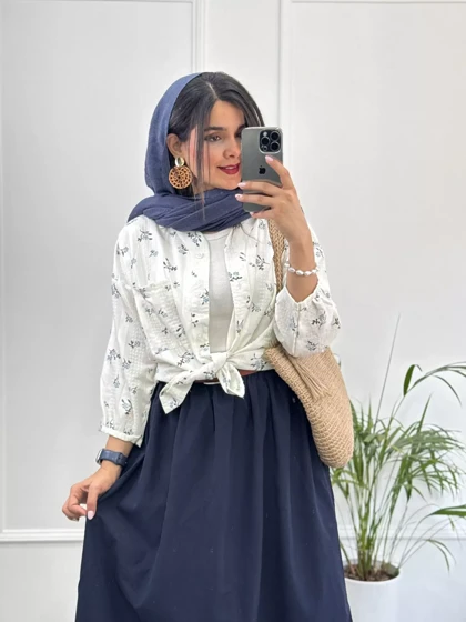 مانتو لینن شکوفه