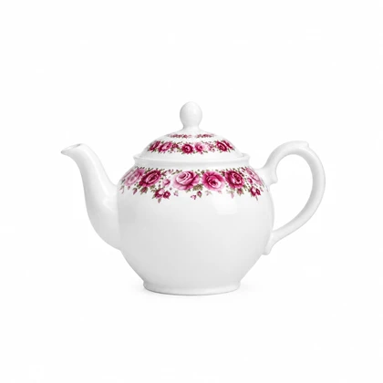 قوری چینی طرح گلبرگ سایز 6