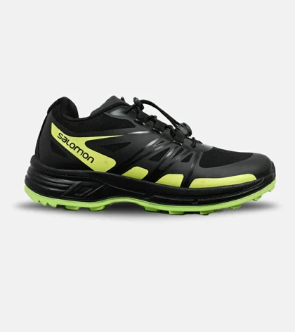 کفش کتانی کوهنوردی مشکی سبز زنانه و مردانه Salomon wings pro 2