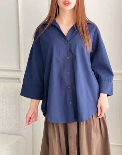 شومیز لینن پشت پیله نیکا کدSH-3014