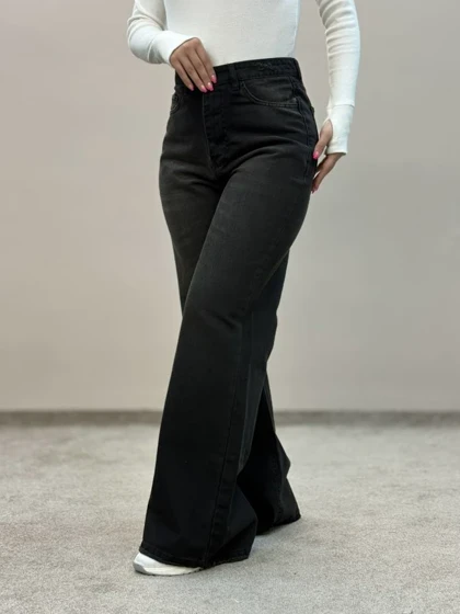 شلوار جین فلربگ ذغالی3894