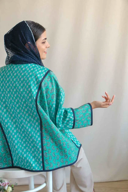 مانتو کتی نوا مانتو کتی شیک با پارچه باتیک هندی