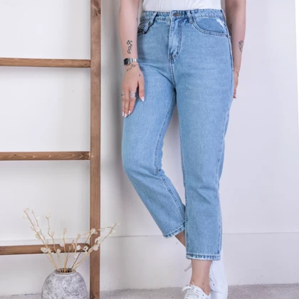 شلوارجین دخترونه مام فیت 14751 ZARA