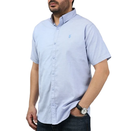 پیراهن آستین کوتاه ساده مردانه مدل 6112945
