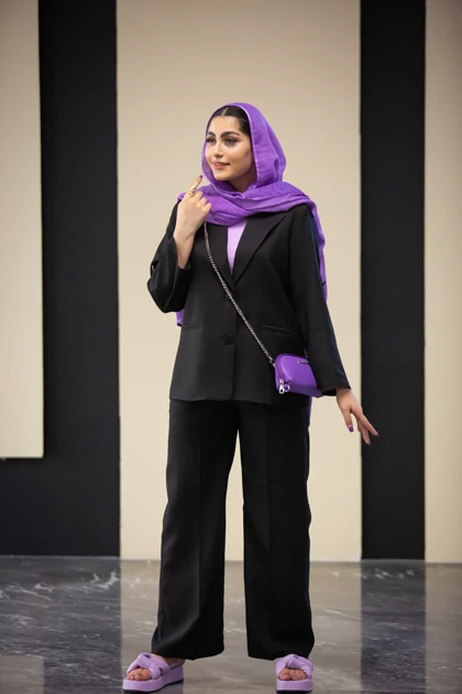 مانتو شلوار پلاس دو دکمه