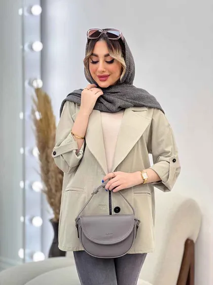 مانتو کتی دو دکمه ثمین