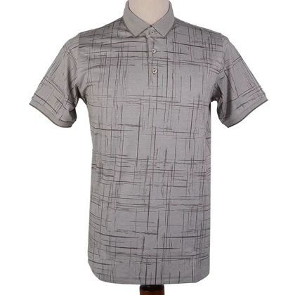 تیشرت یقه دار راه راه مردانه