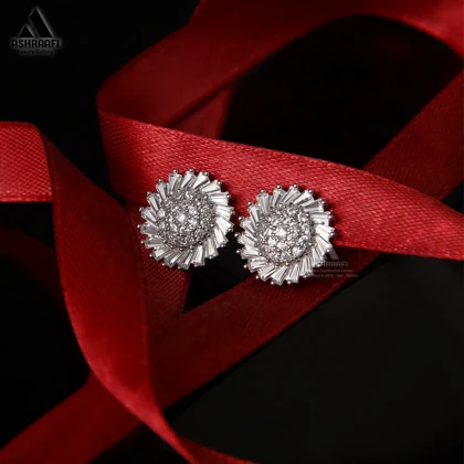 گوشواره زنانه Diamond Earrings S6