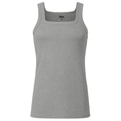 زیرپوش رکابی یقه خشتی مردانه ماییلدا مدل پنبه‌ای ملانژ کد 4713