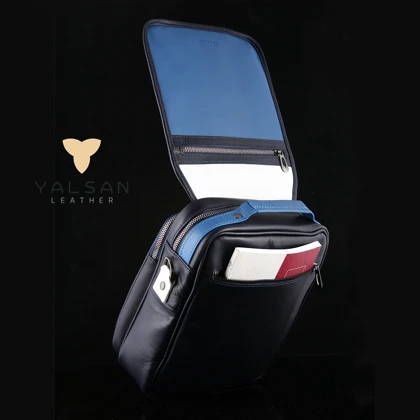 کیف دوشی چرم یلسان مدل رهی بزرگ کد 031-GN