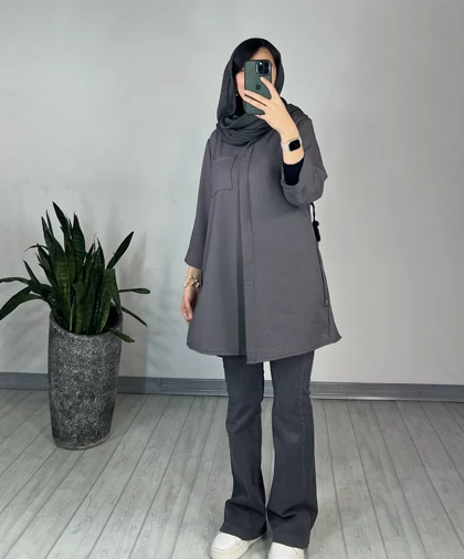 مانتو دکمه دار یکتا