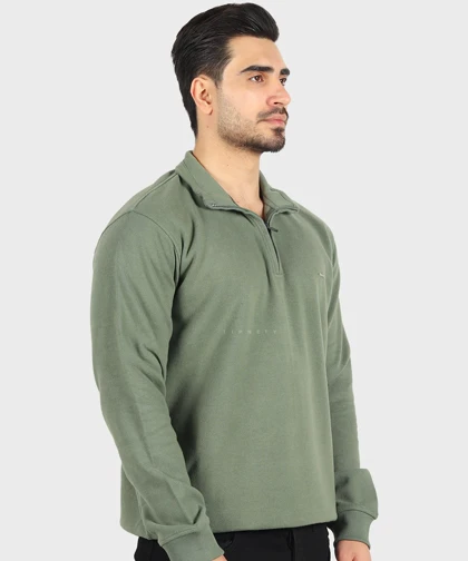 دورس نیم زیپ مردانه یقه سه سانت 0642