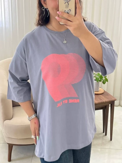 تیشرت باکسی زنونه و دخترانه کد 459