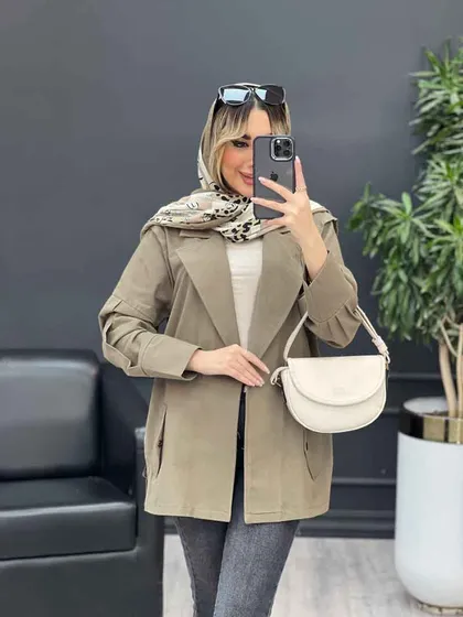 مانتو لینن سرشانه ژیله