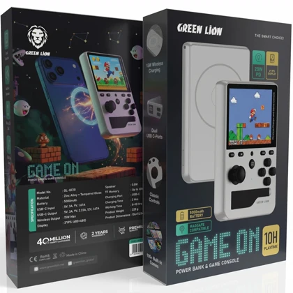 کنسول بازی و پاوربانک گرین لاین Green Lion مدل GNGAME5KPBSL