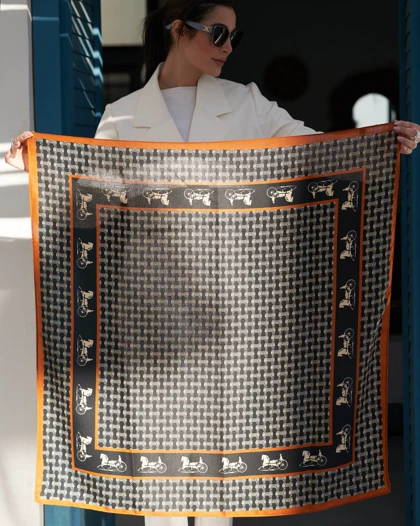 روسری نخی قواره 90 30185