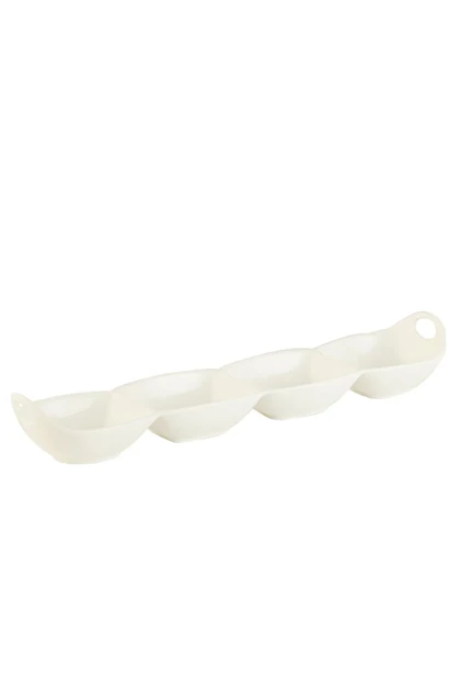 ظرف سرو 4 بخشی Madame Coco مدل Petit Concept Bone China - سفید