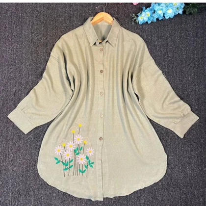 مانتو زنانه گلدوزی شده