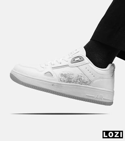 کفش کتانی مردانه طوسی NIKE AirForce Draw