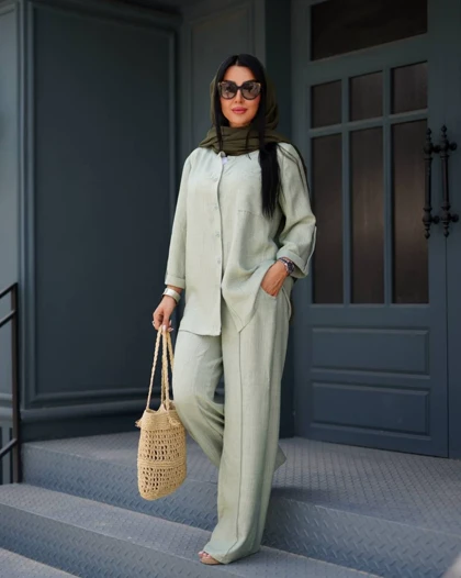 ست شومیز شلوار زنانه مدل صوفیا کد 11544