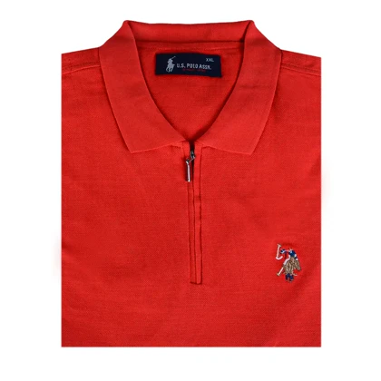 پولوشرت ساده نیم‌زیپ مردانه