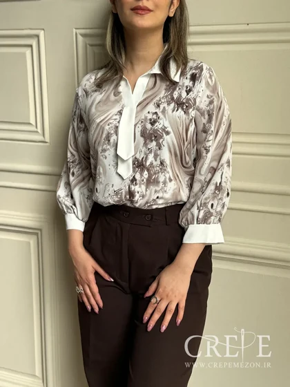 شومیز طرح کروات طرحدار