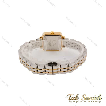 ساعت DW زنانه مربعی دورنگ طلایی صفحه مشکی DW-4820-L