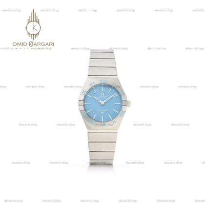 ساعت مچی امگا کانستلیشن بند سیلور صفحه تیفانی Omega Constellation